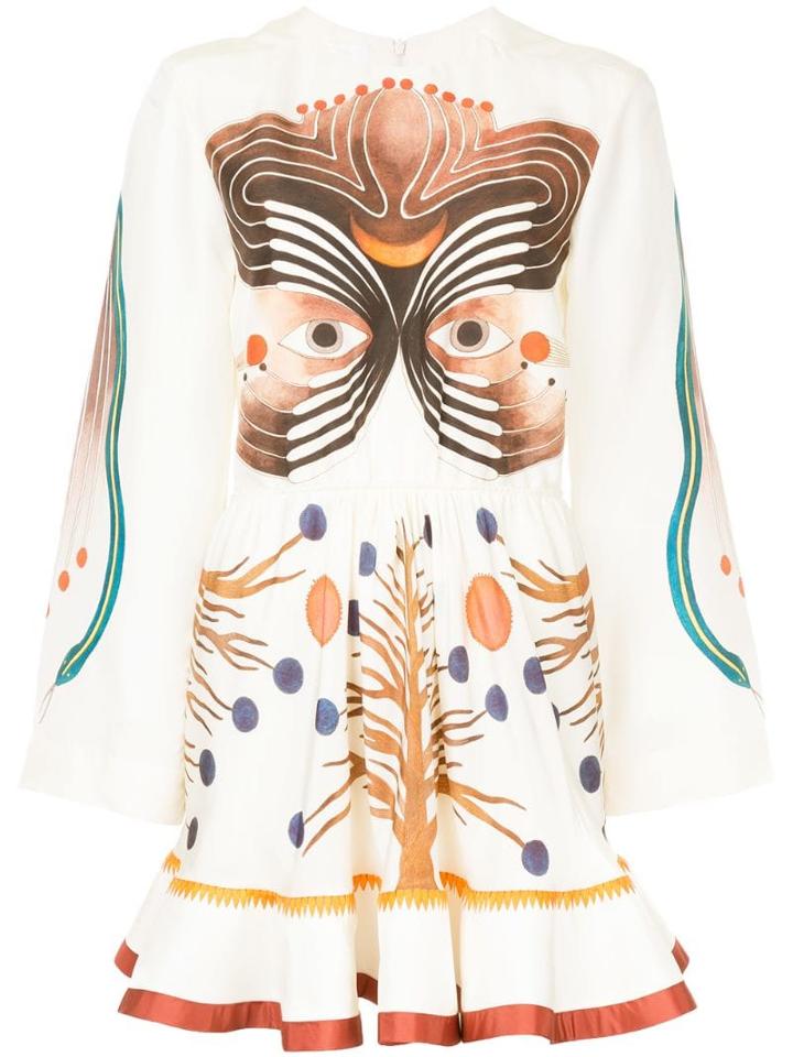 Chloé Pictorial Print Dress - Neutrals