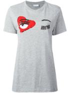 Chiara Ferragni Flirting Long T-shirt, Women's, Size: Medium, Grey, Cotton/polyester