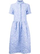 Shrimps - Henry Flared Dress - Women - Cotton/acrylic/polyamide/polyester - 8, Blue, Cotton/acrylic/polyamide/polyester