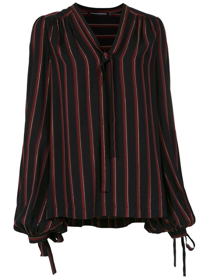 Reinaldo Lourenço Bow Tie Blouse - Black