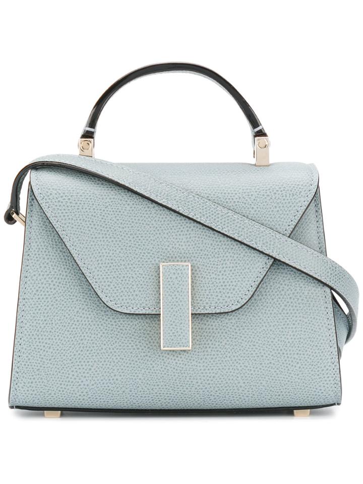 Valextra Foldover Mini Tote - Blue