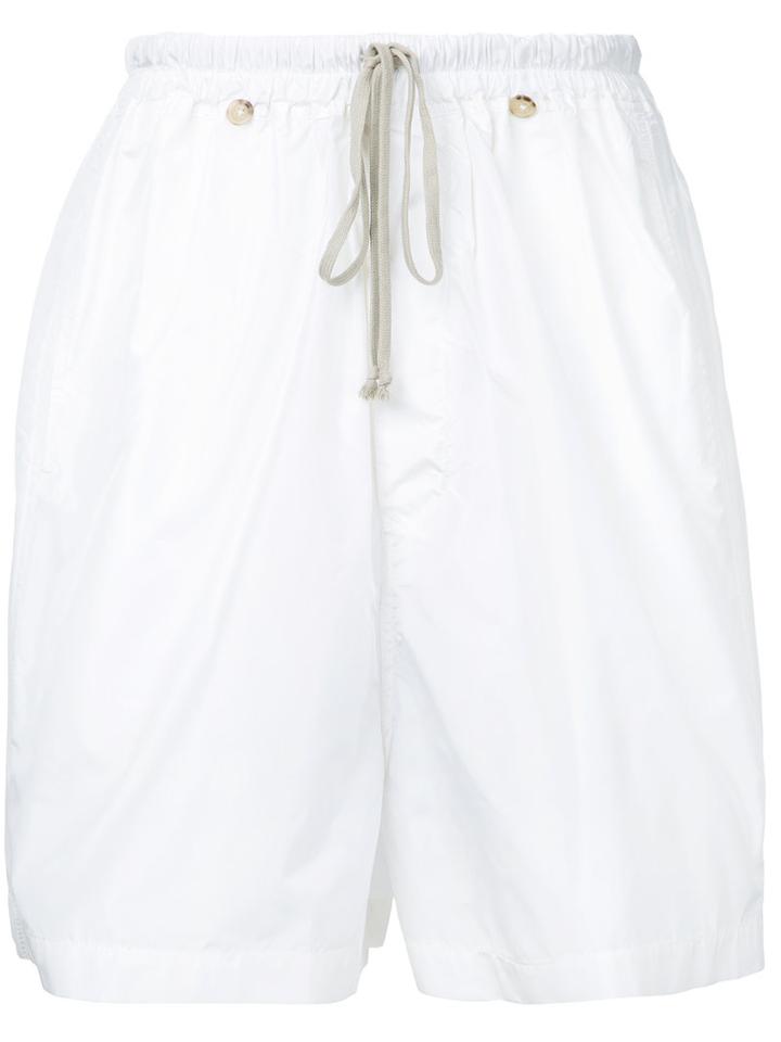 Rick Owens - Drawstring Shorts - Men - Silk - 48, White, Silk