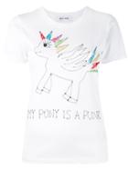 Jimi Roos - Embroidered Unicorn T-shirt - Women - Cotton - M, White, Cotton