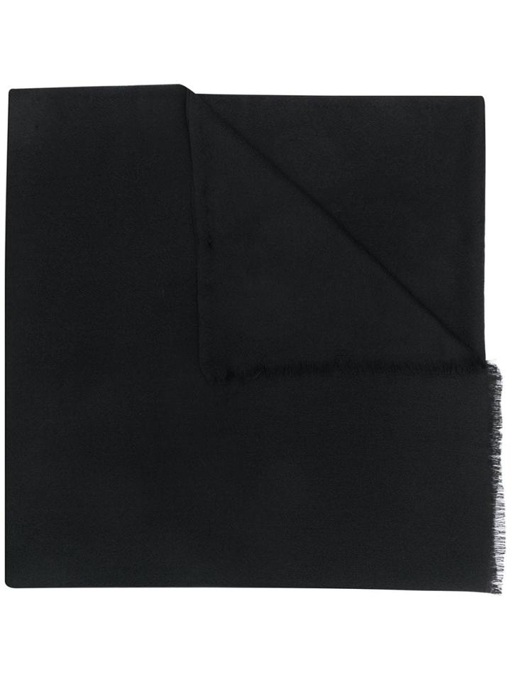 Etro Jacquard Fringed Scarf - Black