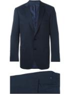 Brioni Two Button Suit, Men's, Size: 46, Blue, Cupro/wool