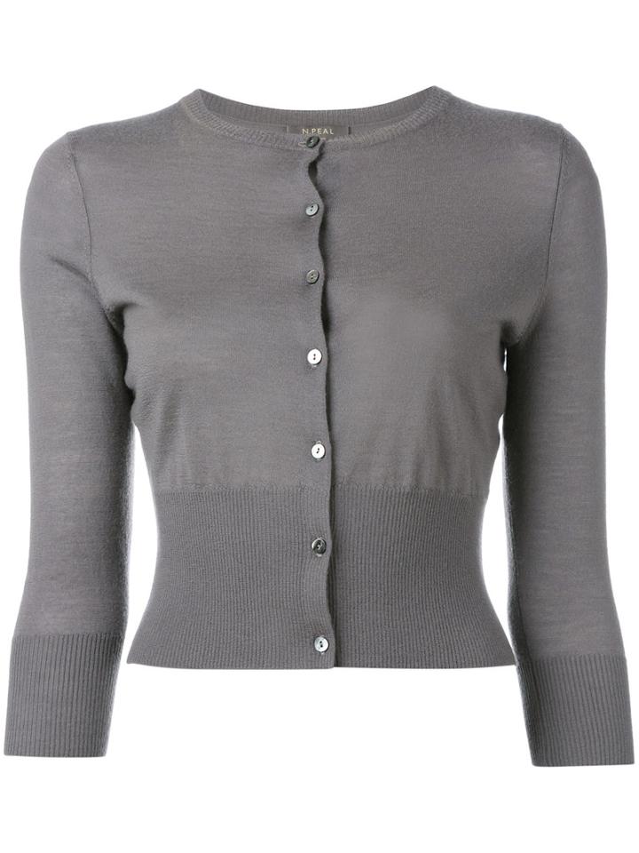 N.peal - Button Up Cardigan - Women - Cashmere - Xs, Nude/neutrals, Cashmere