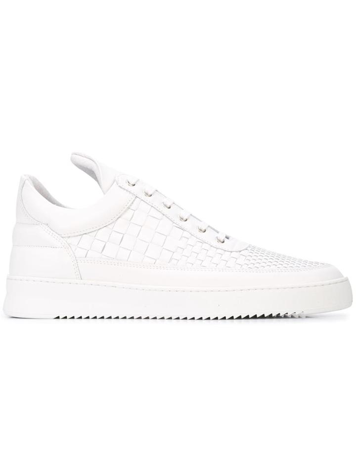 Filling Pieces Woven Intrecciato Sneakers - White