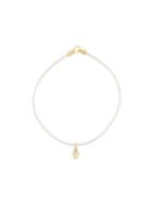 Nialaya Jewelry Hamsa Hand Choker Necklace, Women's, Size: Large, White