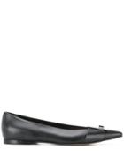 Sergio Rossi Logo Maniac Ballerina Shoes - Black