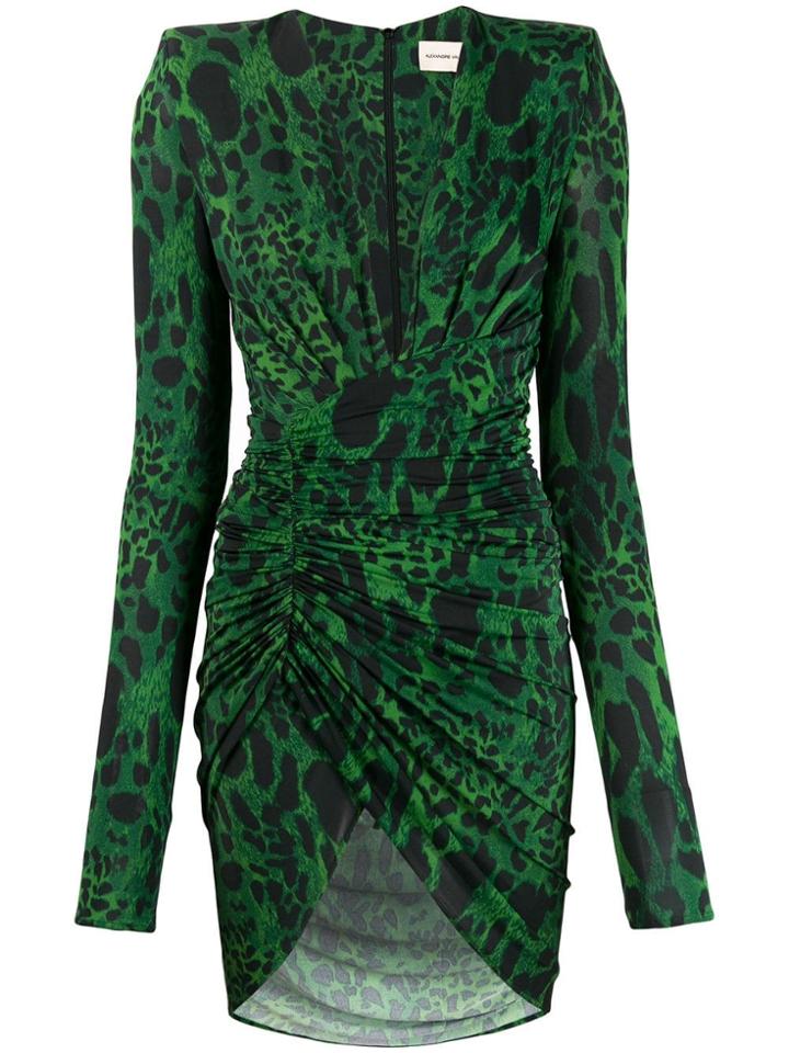 Alexandre Vauthier Plunge Neck Dress - Green