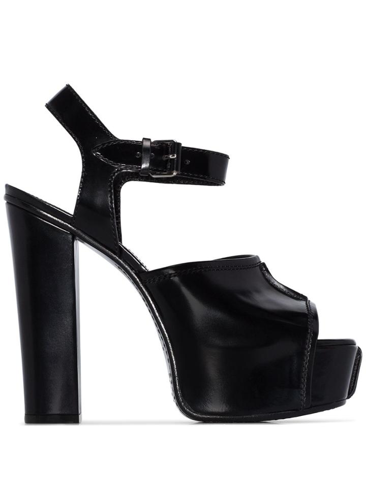 Givenchy 135mm Platform Open Toe Sandals - Black
