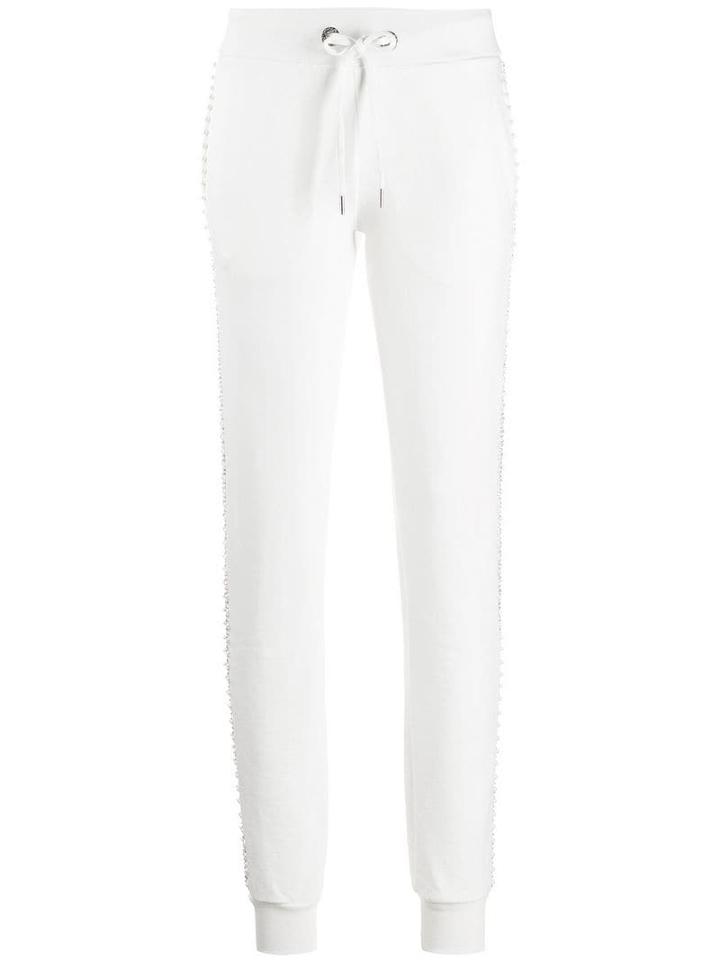 Philipp Plein Fitted Sweatpants - White