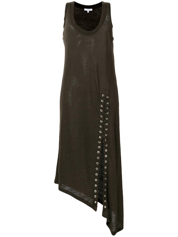 Iro Lace-up Detail Dress - Green