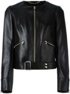 Philipp Plein 'patience' Jacket, Women's, Size: Medium, Black, Lamb Skin/polyester/acetate/cotton