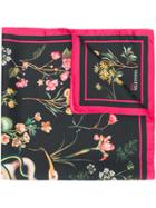 Red Valentino Floral Scarf - Black