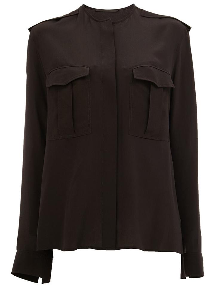 Haider Ackermann Pocket Front Blouse, Women's, Size: 38, Black, Silk