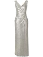 Ralph Lauren Metallic Fitted Maxi Dress