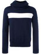 Rossignol Stripe Detail Knit Hoodie, Men's, Size: 48, Blue
