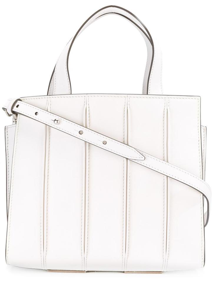 Max Mara Small Handle Bag, Women's, White, Calf Leather