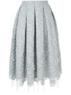 Onefifteen Pleated Lace Skirt - Grey