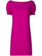 Chiara Boni La Petite Robe Ruched Sleeves Dress - Pink & Purple
