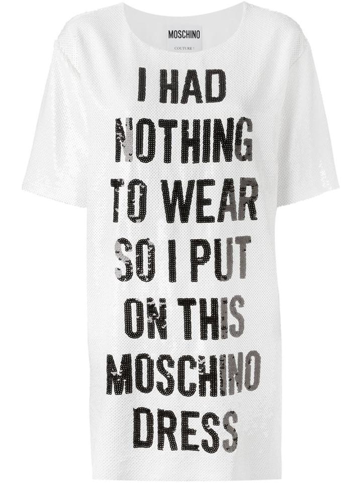 Moschino 'nothing To Wear' Sequined Dress