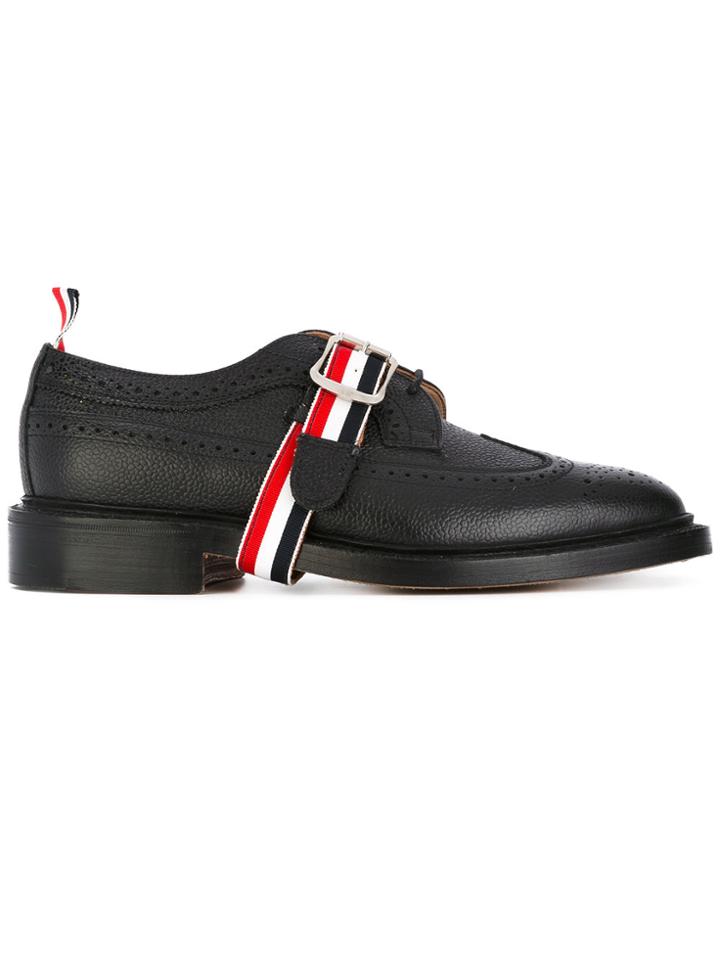 Thom Browne Classic Long Wingtip Brogues - Black