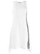 Y-3 Side Stripe Midi Dress - White