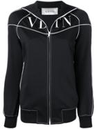 Valentino Vltn Printed Jacket - Black