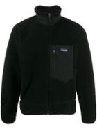 Patagonia Short Fleece Bomber Jacket - Black