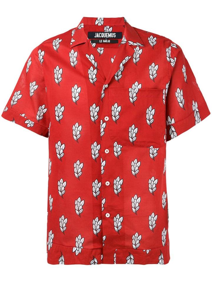 Jacquemus Printed Short-sleeved Shirt - Red
