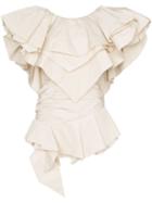 Alexandre Vauthier Layered-ruffle Structured Mini-dress - White