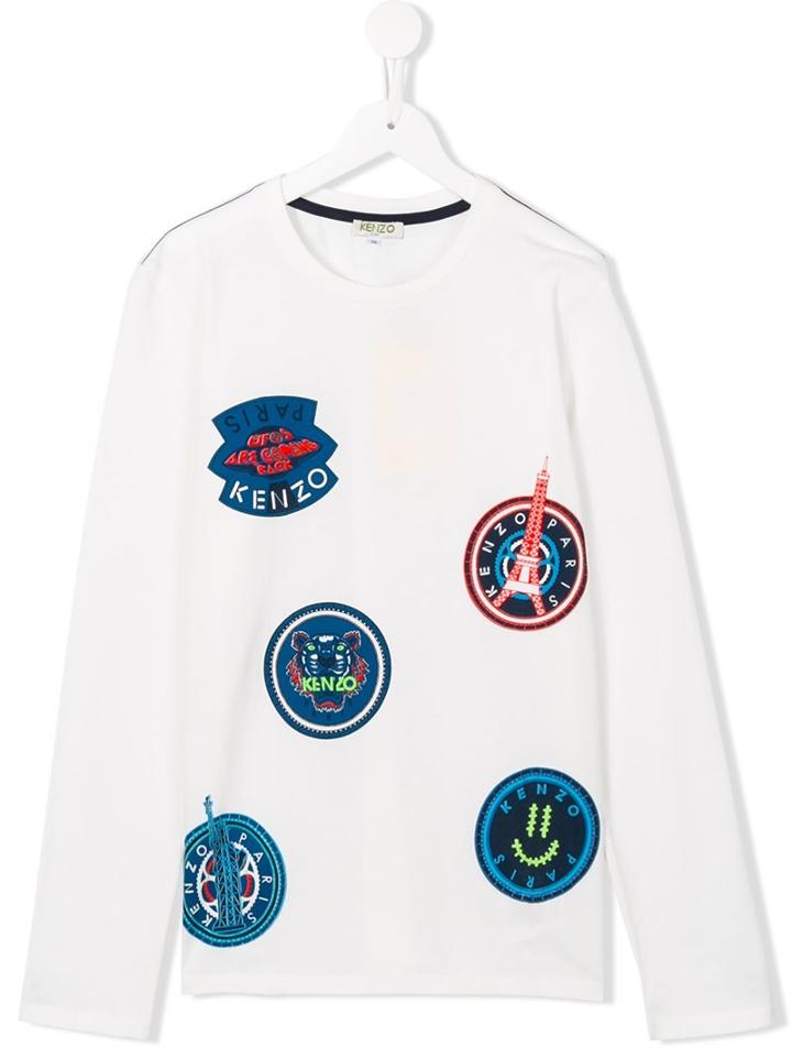 Kenzo Kids Multi Icon Print T-shirt