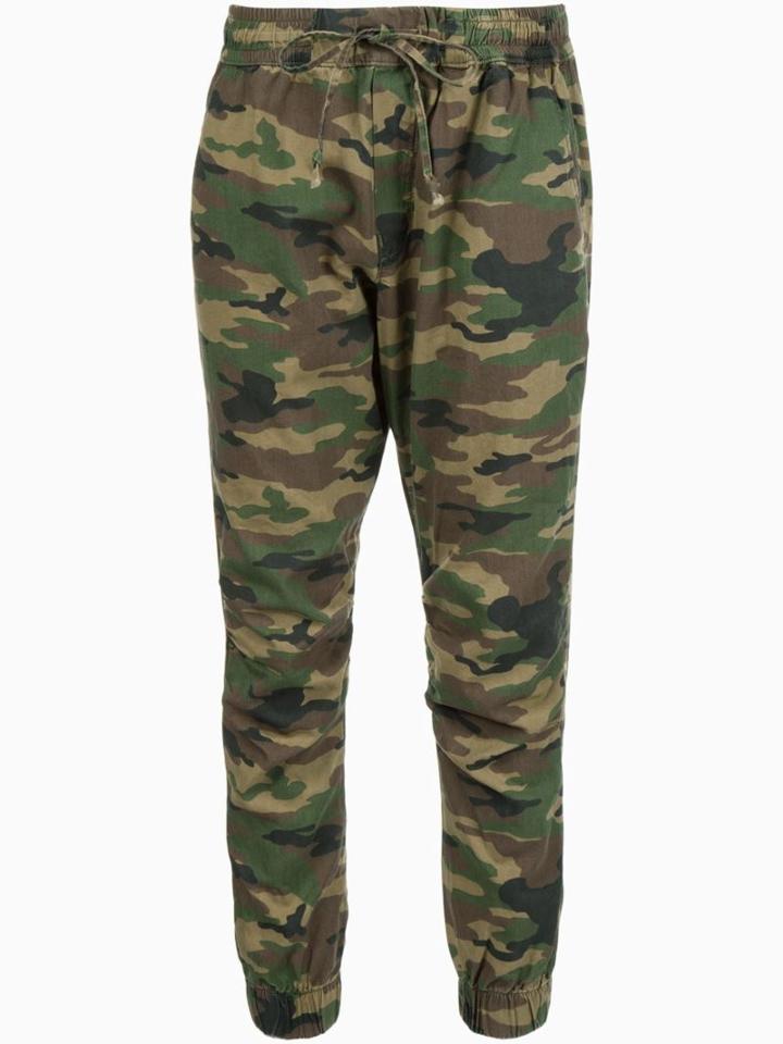 Nsf Sheera Camouflage Track Pants, Women's, Size: M, Green, Cotton
