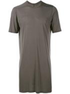 Rick Owens Long T-shirt, Men's, Size: Large, Grey, Viscose/silk