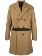 Nº21 Contrast Stripe Coat - Brown