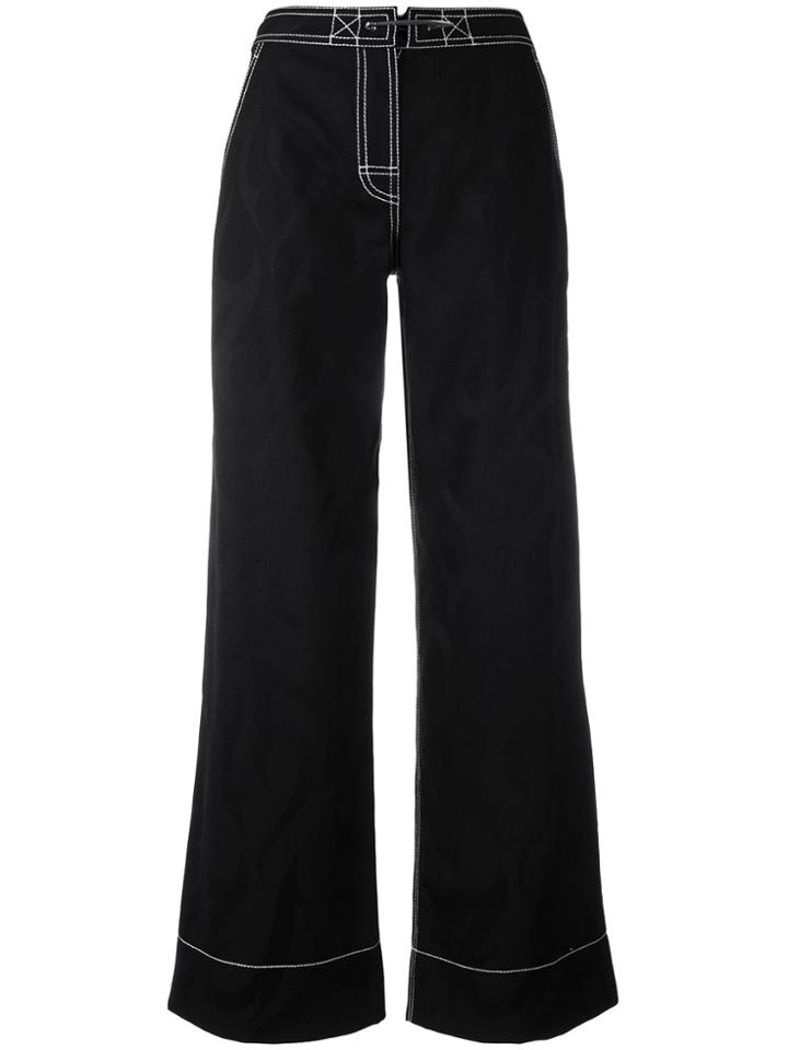 Alexander Wang Denim Look Palazzo Pants - Black