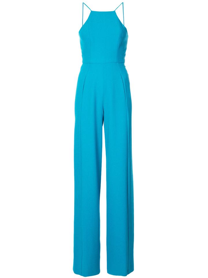 Black Halo Fitted Jumpsuit - Blue