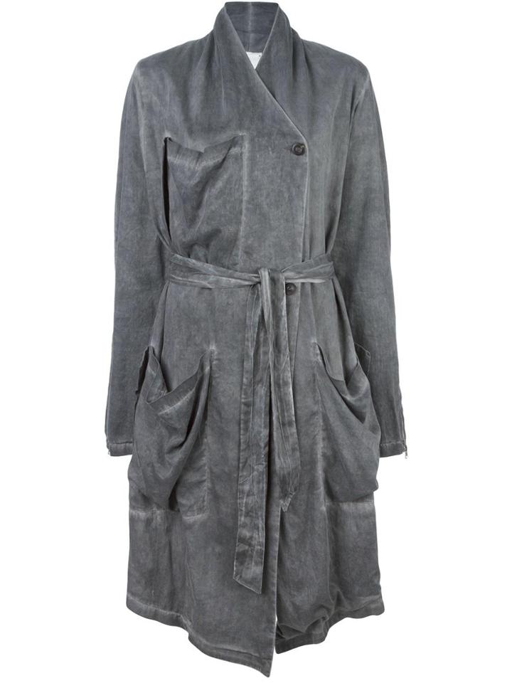 Lost & Found Rooms Belted Coat - Black