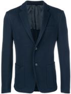 Prada Waffle Textured Blazer Jacket - Blue