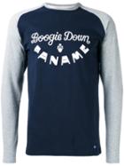 Bleu De Paname Contrast Long Sleeve Logo T-shirt, Men's, Size: Small, Blue, Cotton