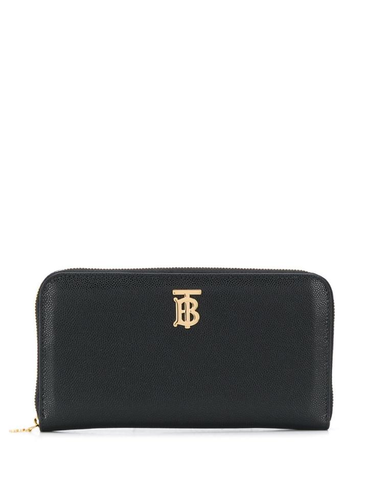 Burberry Monogram Motif Ziparound Wallet - Black