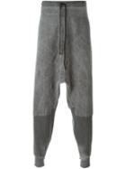 Lost & Found Rooms Drop Crotch Track Pants, Men's, Size: Xl, Black, Cotton