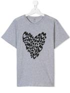 Stella Mccartney Kids Heart Print T-shirt - Grey