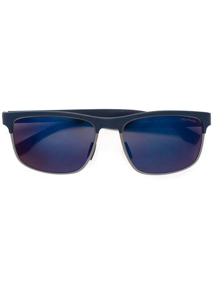 Boss Hugo Boss Rectangular Frame Sunglasses - Blue
