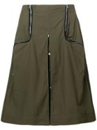 Jw Anderson Two-way Zipper Skirt - Green