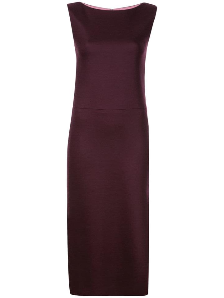 Adam Lippes Double Face Midi Dress - Purple