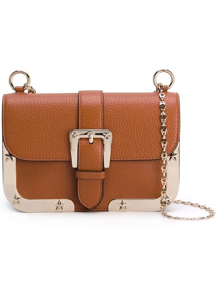 Red Valentino Buckle Detail Shoulder Bag, Women's, Nude/neutrals
