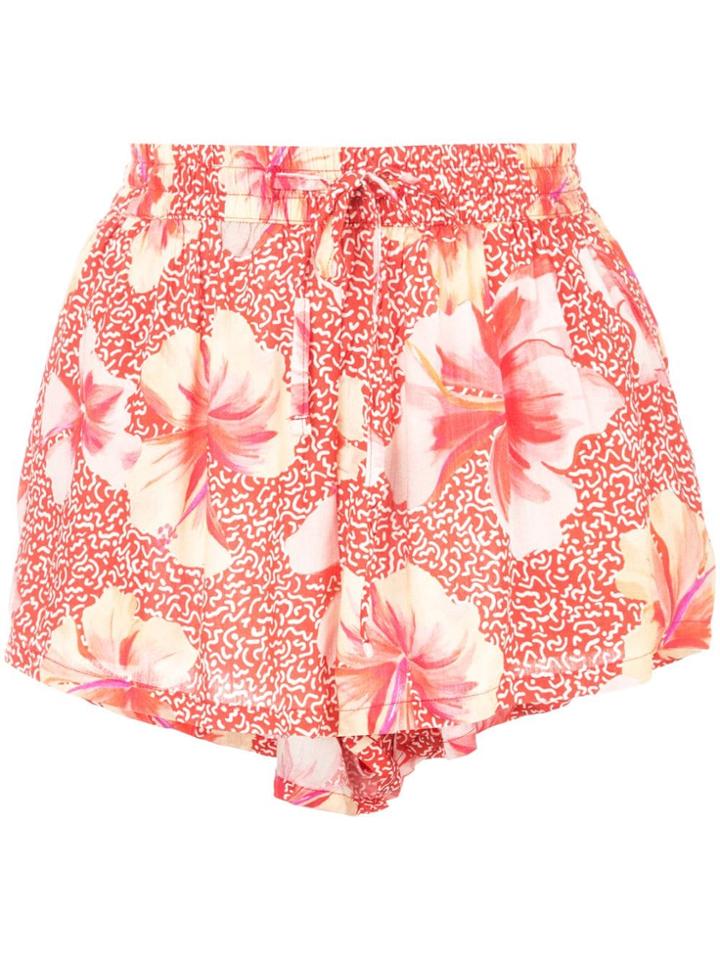 Onia Loose Fit Short Shorts - Red