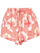 Onia Loose Fit Short Shorts - Red